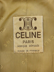 Macadam Wood Button Long Coat Brown