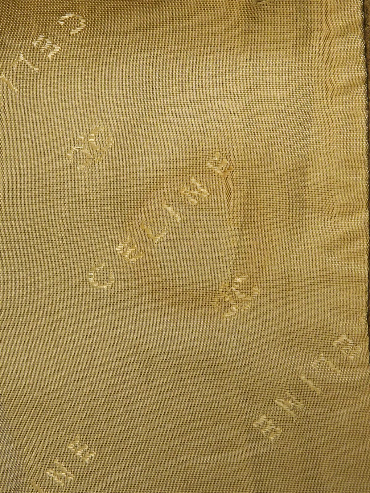 Macadam Wood Button Long Coat Brown