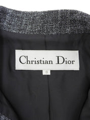 Grey wool short jacket