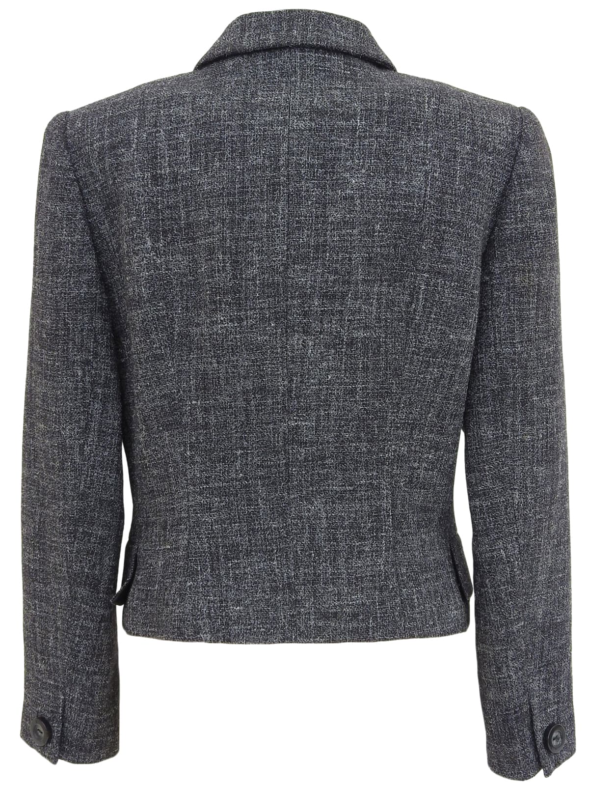 Grey wool short jacket