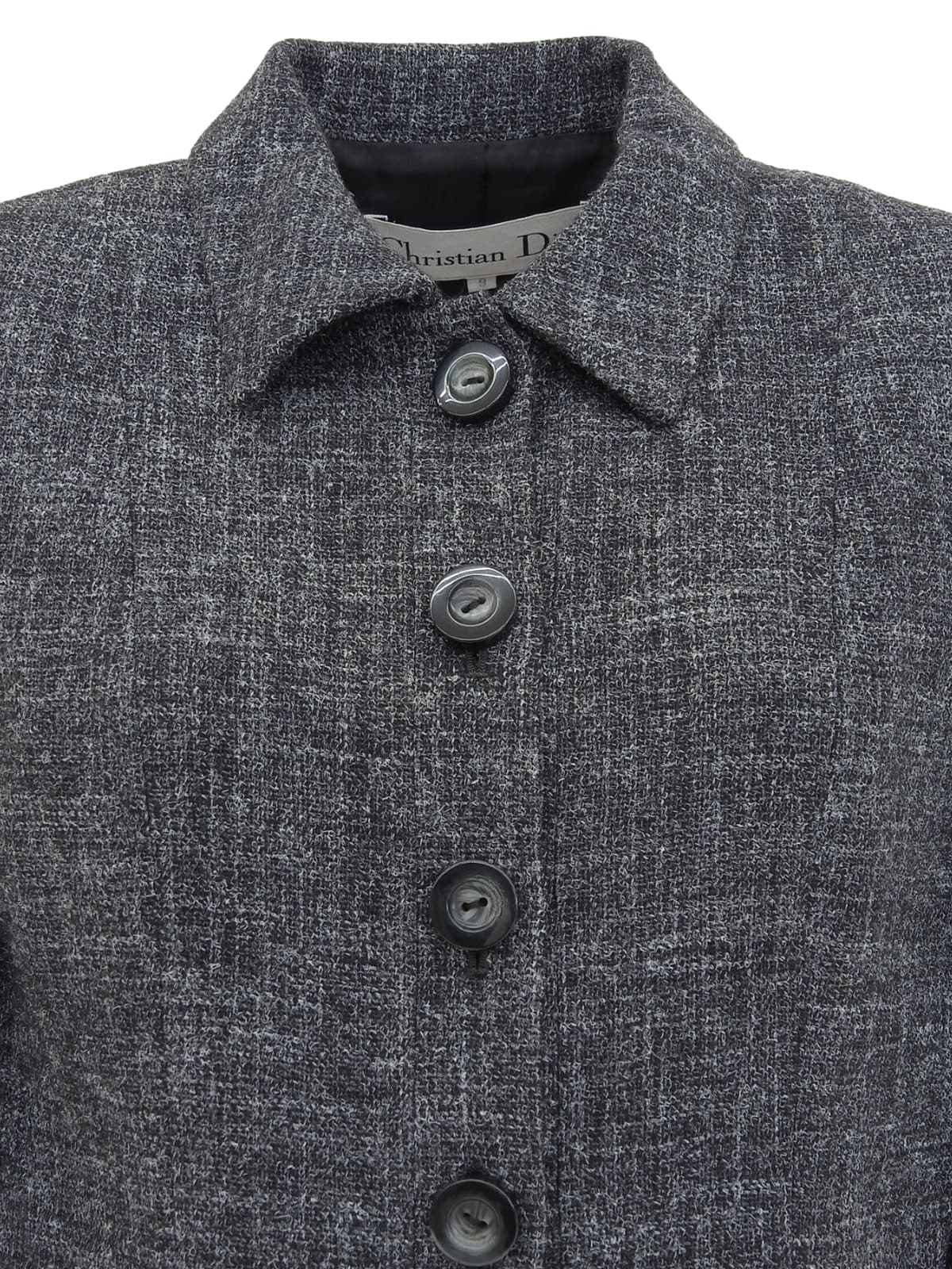 Grey wool short jacket