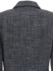 Grey wool short jacket