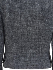 Grey wool short jacket