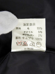 Check pattern double-breasted jacket in charcoal gray/yellow