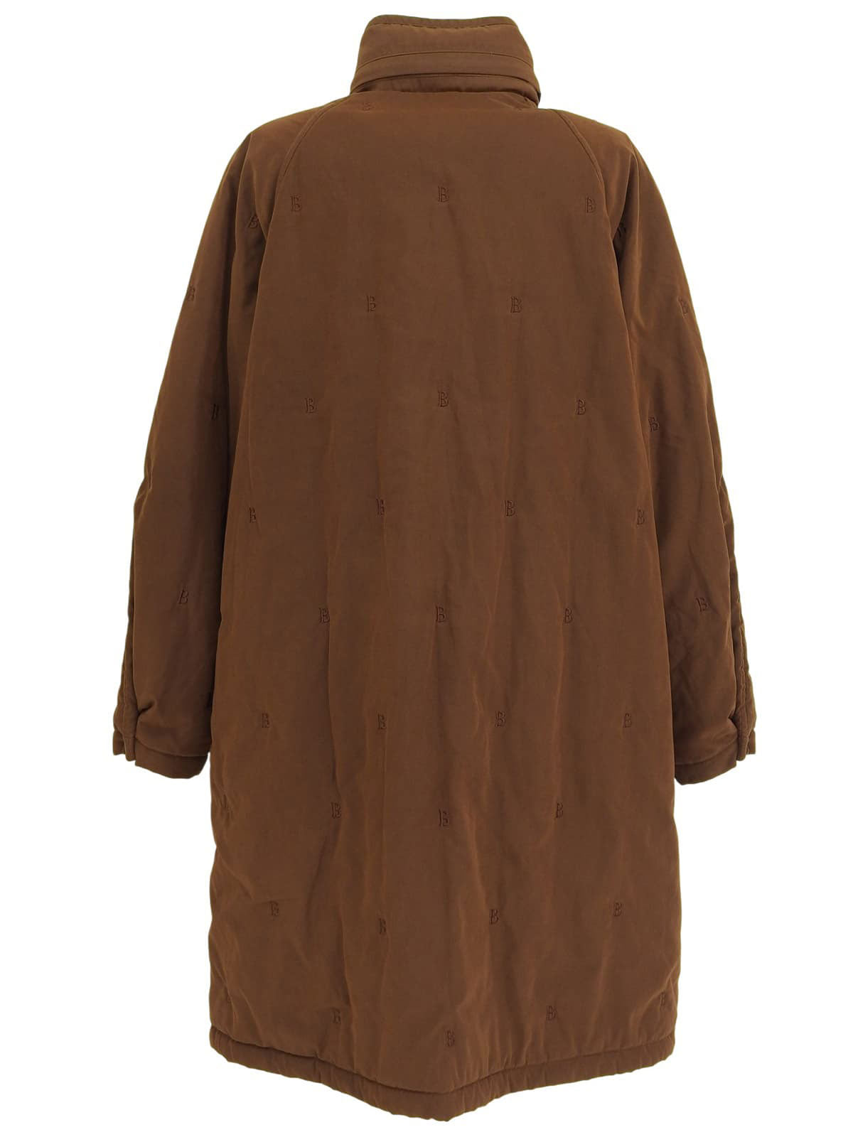 パデットロゴパターンジャケット ブラウン