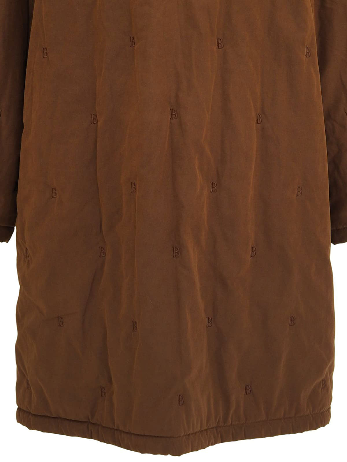 パデットロゴパターンジャケット ブラウン