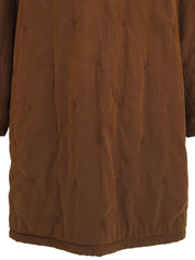 パデットロゴパターンジャケット ブラウン