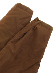 パデットロゴパターンジャケット ブラウン