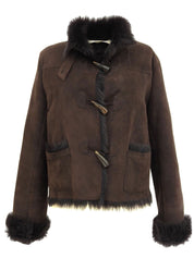 Farm Mart 深棕色粗呢大衣