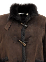 Farm Mart 深棕色粗呢大衣