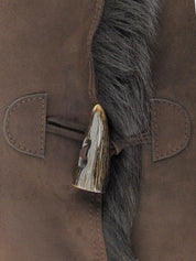 Farm Mart 深棕色粗呢大衣