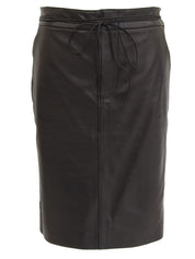 レザーロープベルトスカート ブラック