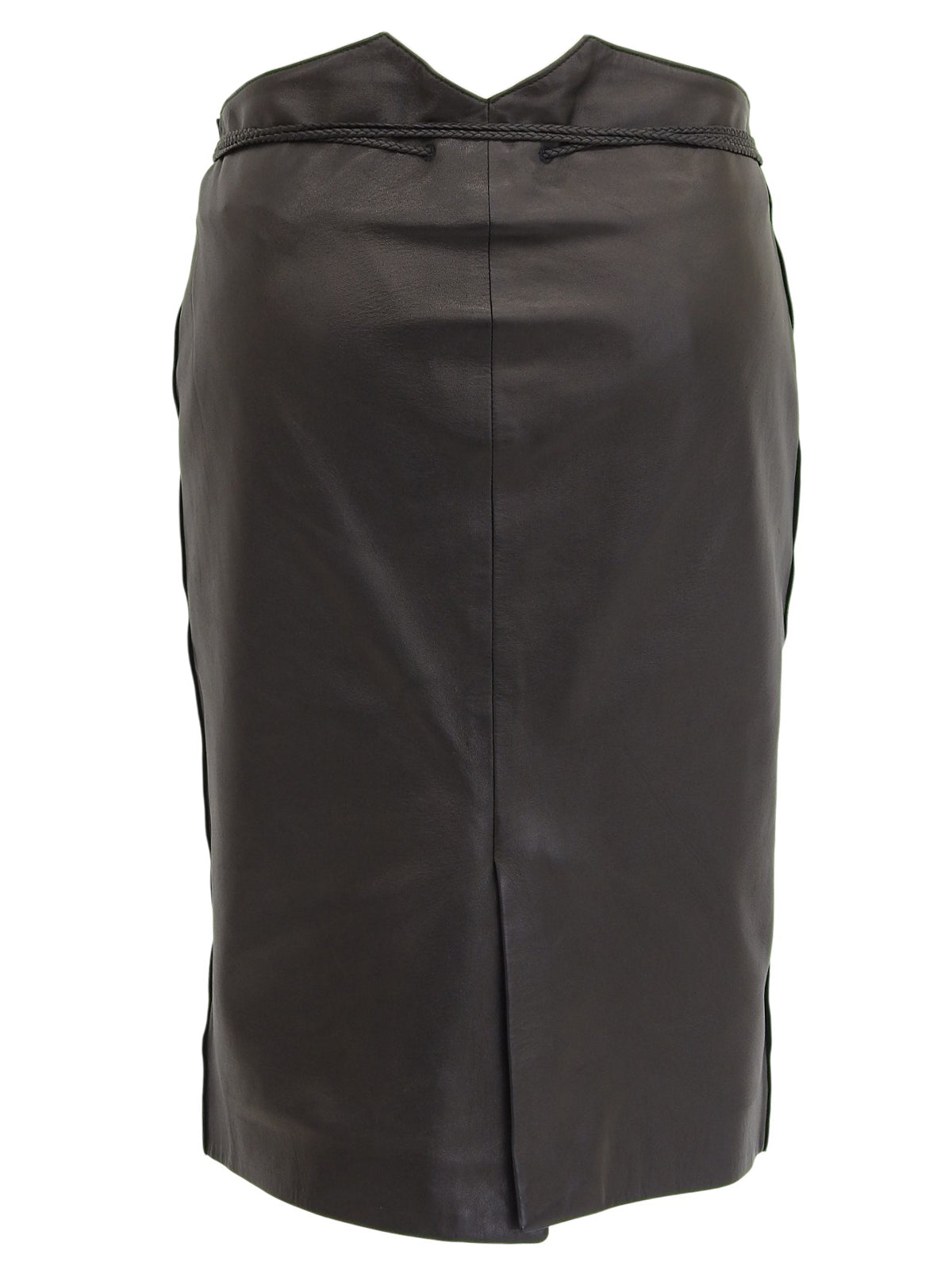 レザーロープベルトスカート ブラック