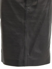 レザーロープベルトスカート ブラック