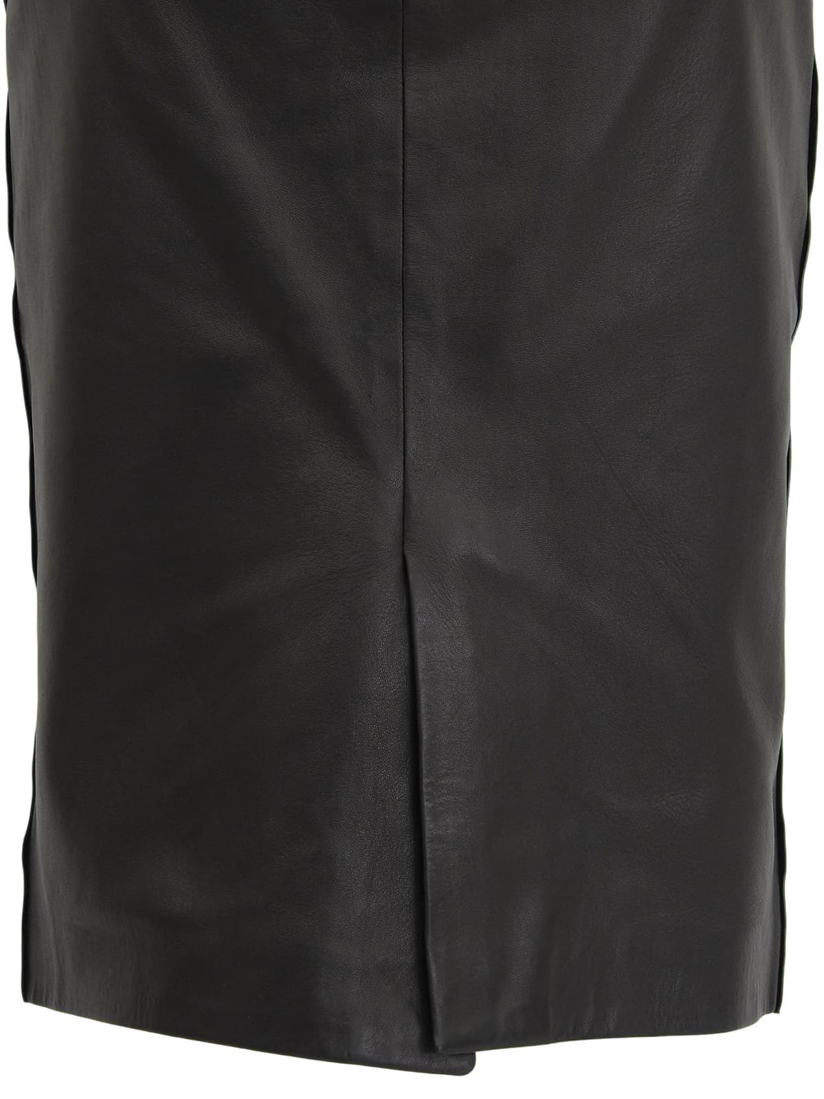 レザーロープベルトスカート ブラック