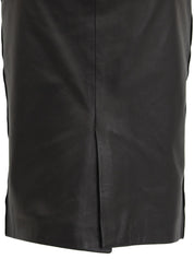 レザーロープベルトスカート ブラック