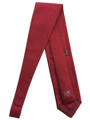 デザインパターンネクタイ ボルドー