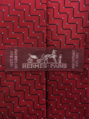 デザインパターンネクタイ ボルドー