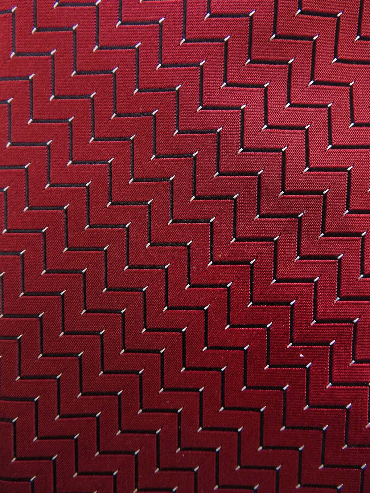 デザインパターンネクタイ ボルドー