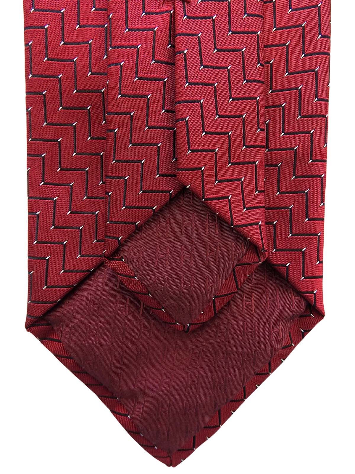 デザインパターンネクタイ ボルドー