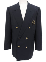 Logo Emblem Patch Jacket Navy