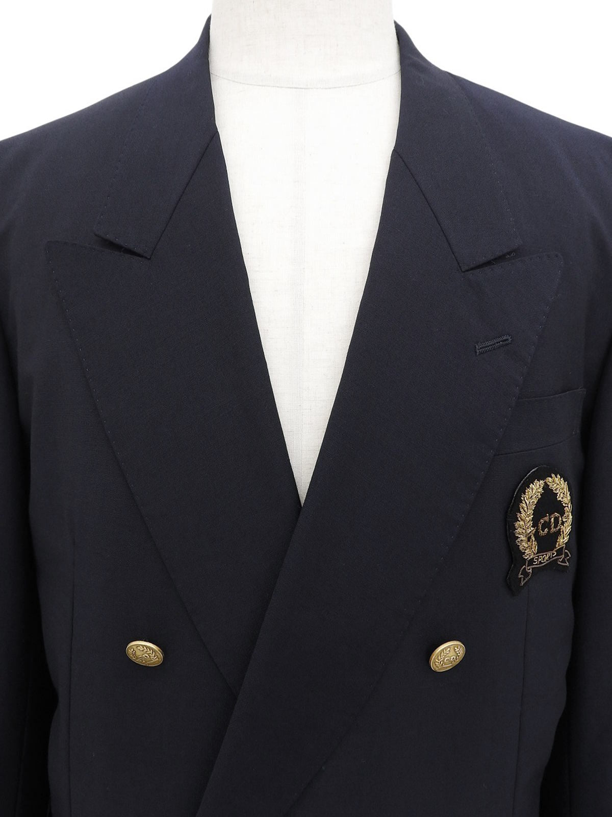 Logo Emblem Patch Jacket Navy