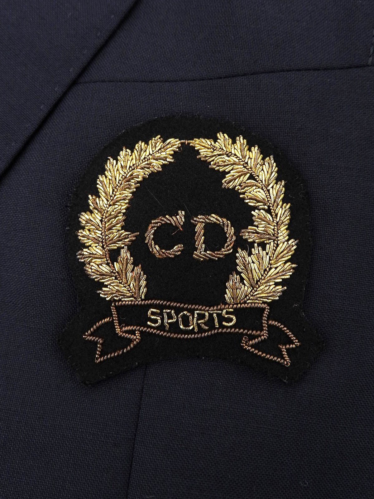 Logo Emblem Patch Jacket Navy