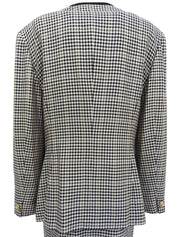 チェックパターンセットアップ ベージュ/ブラック