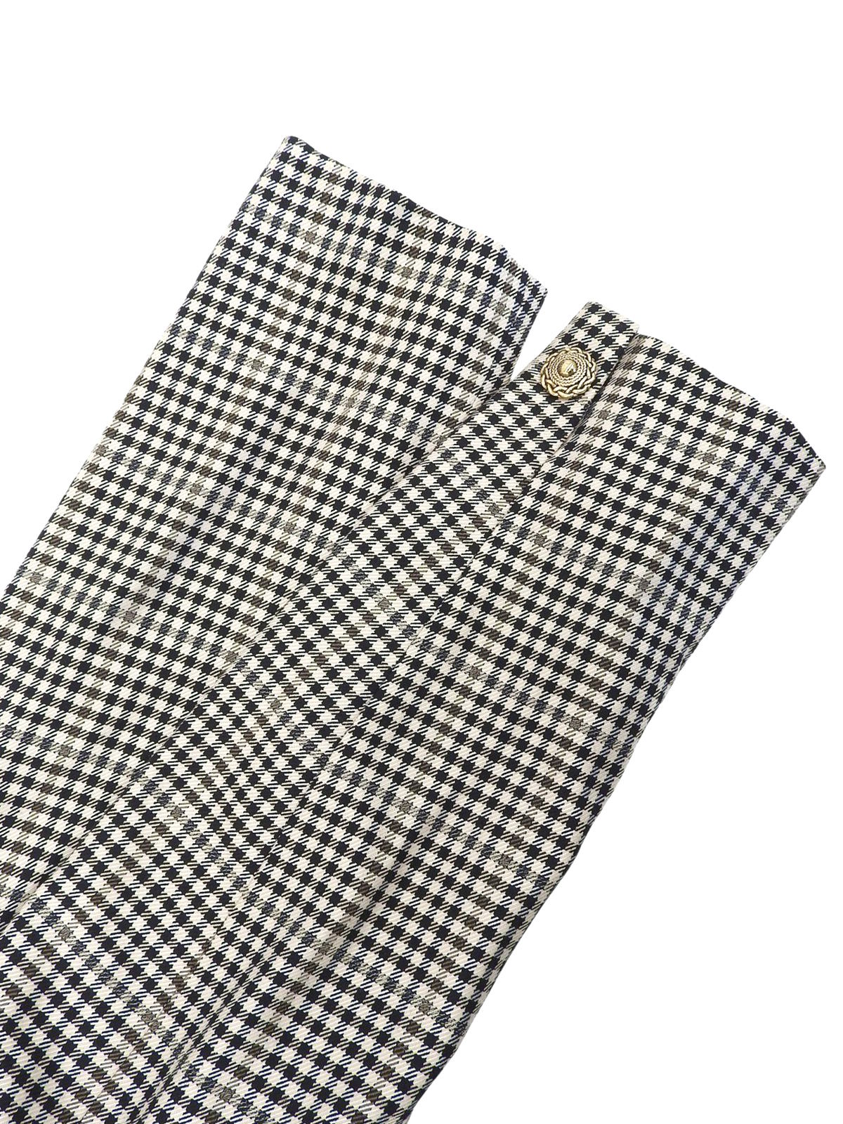 チェックパターンセットアップ ベージュ/ブラック