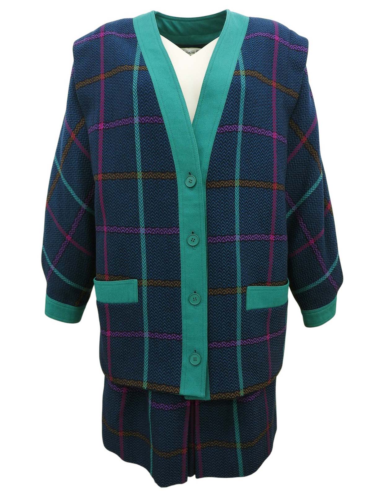 チェックパターンセットアップ グリーン/マルチ