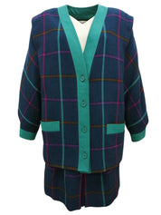 チェックパターンセットアップ グリーン/マルチ