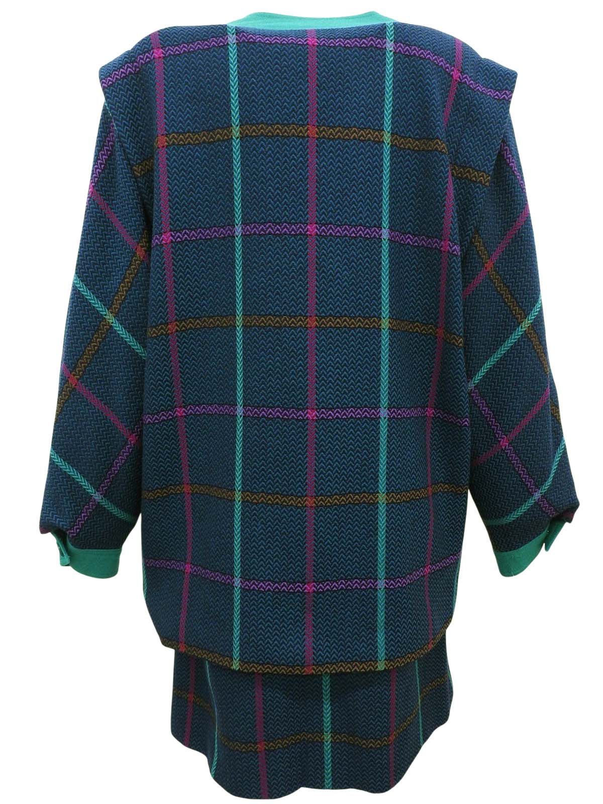 チェックパターンセットアップ グリーン/マルチ