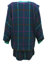 チェックパターンセットアップ グリーン/マルチ