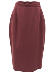 ウールベロアコンビセットアップ ボルドー/ブラウン