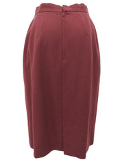 ウールベロアコンビセットアップ ボルドー/ブラウン