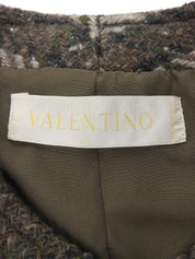 チェックパターンウエストベルトセットアップ ボルドー/カーキ/マルチ