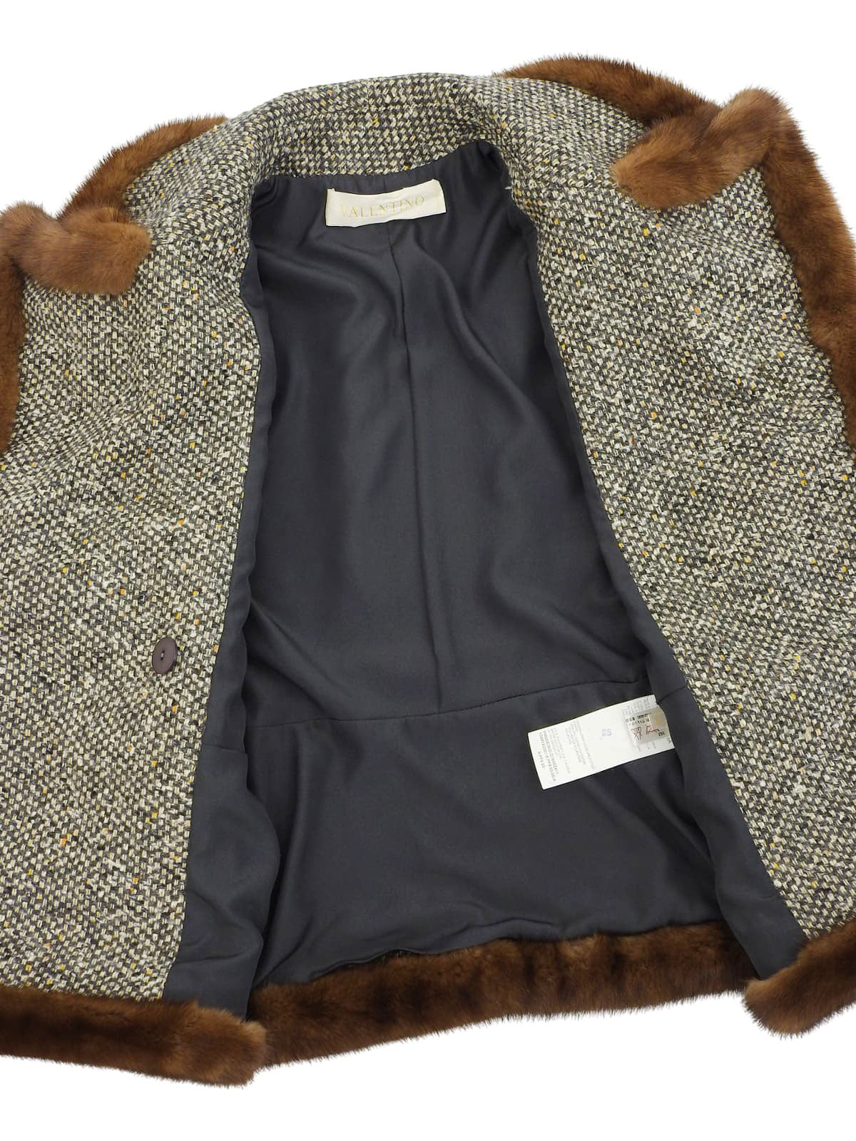 Fur Tweed Set-Up in Gray/Multi