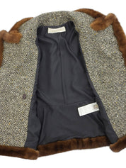 Fur Tweed Set-Up in Gray/Multi