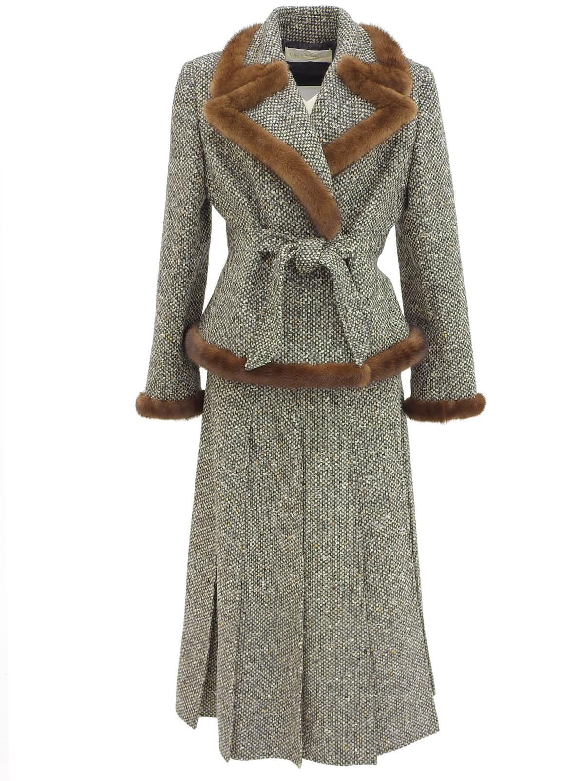 Fur Tweed Set-Up in Gray/Multi