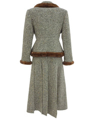 Fur Tweed Set-Up in Gray/Multi