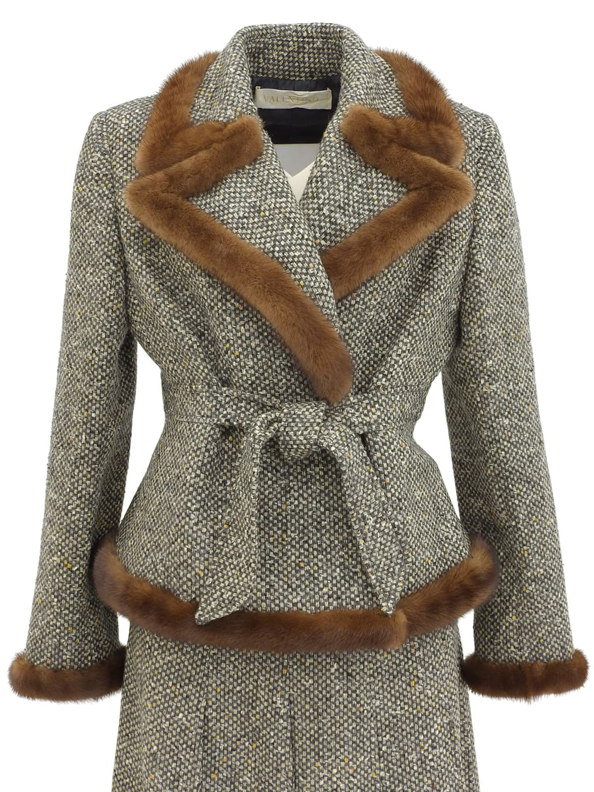 Fur Tweed Set-Up in Gray/Multi