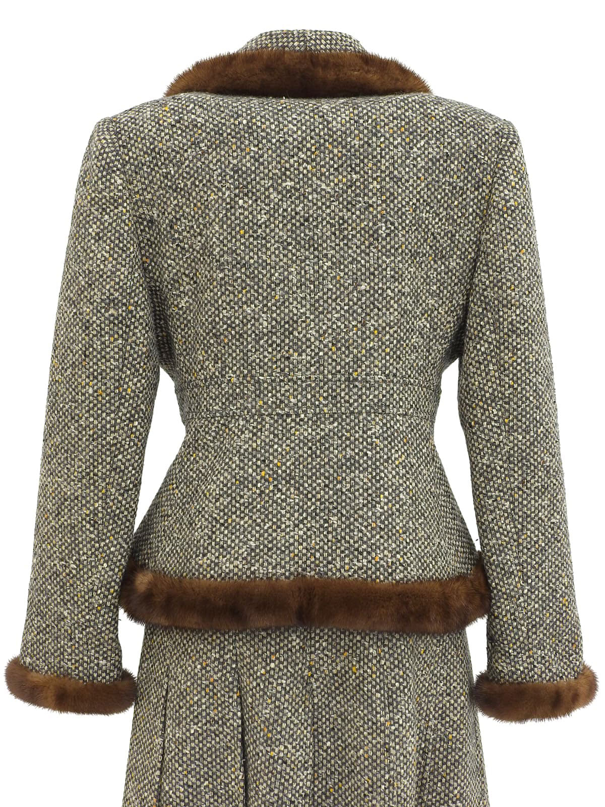 Fur Tweed Set-Up in Gray/Multi