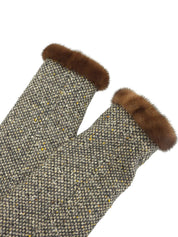 Fur Tweed Set-Up in Gray/Multi