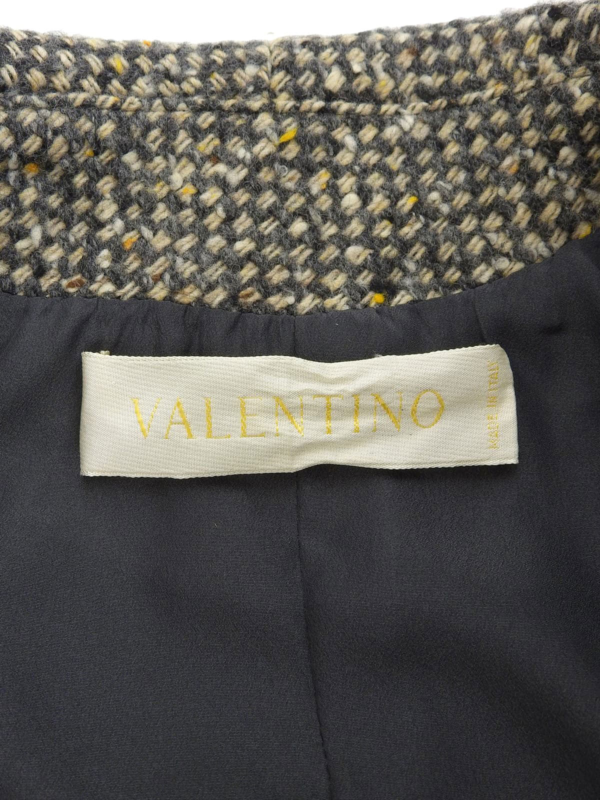 ファーツイードセットアップ グレー/マルチ