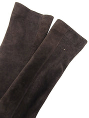 スエードセットアップ　ダークブラウン