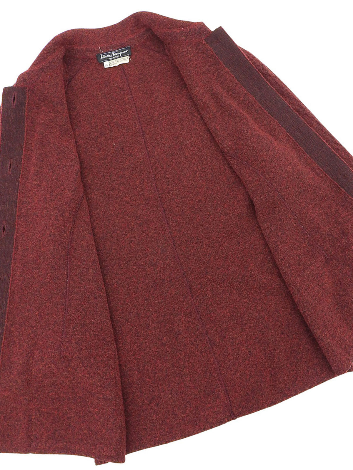 ウールロゴボタンセットアップ レッド