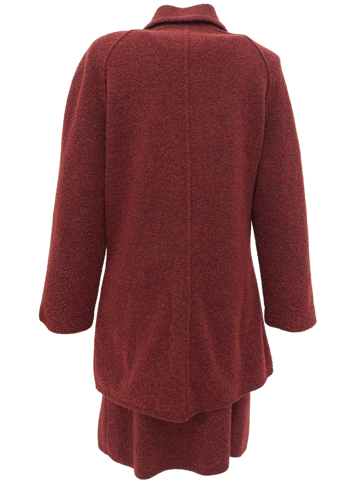 ウールロゴボタンセットアップ レッド