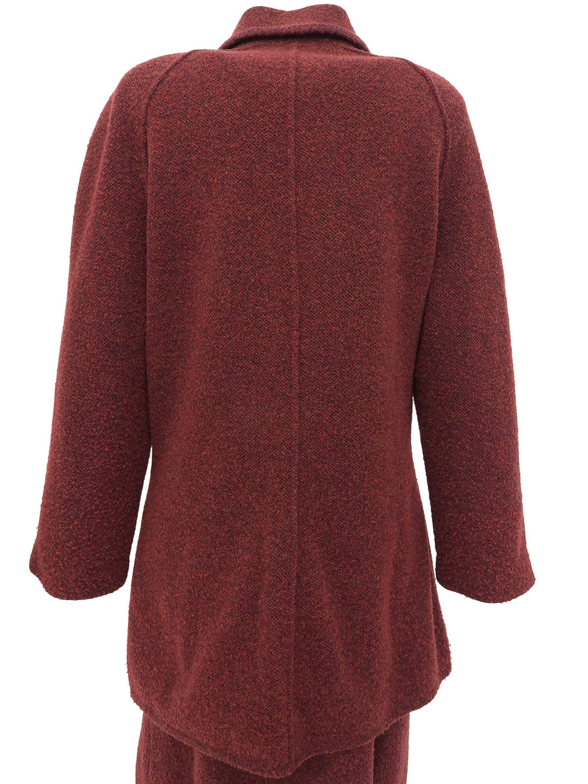 ウールロゴボタンセットアップ レッド