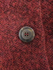 ウールロゴボタンセットアップ レッド