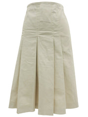 ベルテッドプリーツスカートセットアップ アイボリー